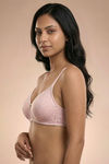 Zivame Padded Non Wired 3/4th Coverage Tshirt Bra - Pink Dogwood — thumbnail 3